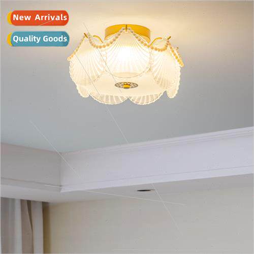 French retro glass ceiling light luxury simple modern aisle