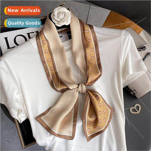 2022 Spring Autumn new fashion silk scarf women hair bands f