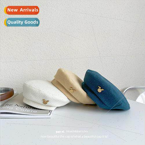 Children tweed beret Japanese boys girls in autumn winter sm