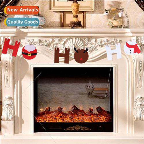 Christmas decorations creative HOHOHO pull flag Christmas ca