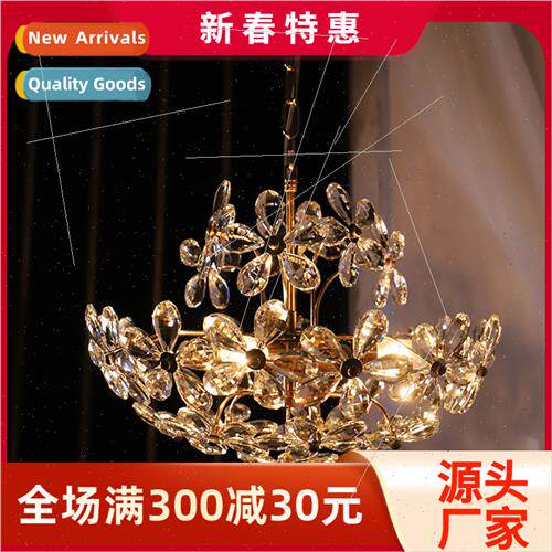 ght luxury dining room chandelier lighting French crystal vi