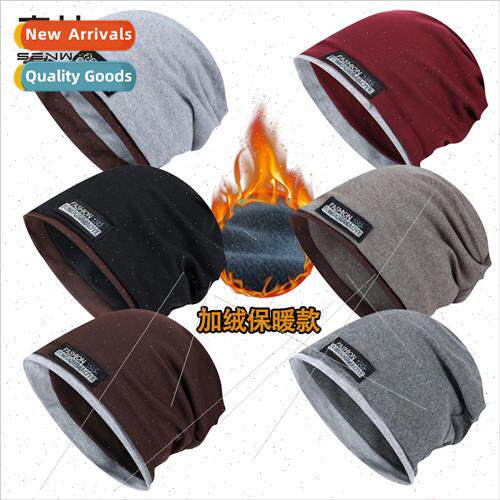 Korea  new set head cap padded thickened warm hat female fal