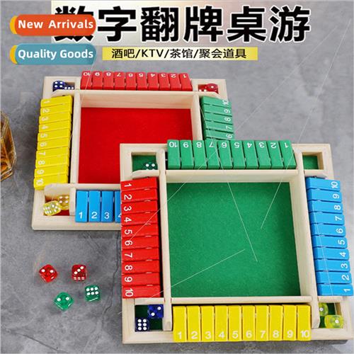 Four de Flip Cards Game Colorful Numbers Game Toys Children
