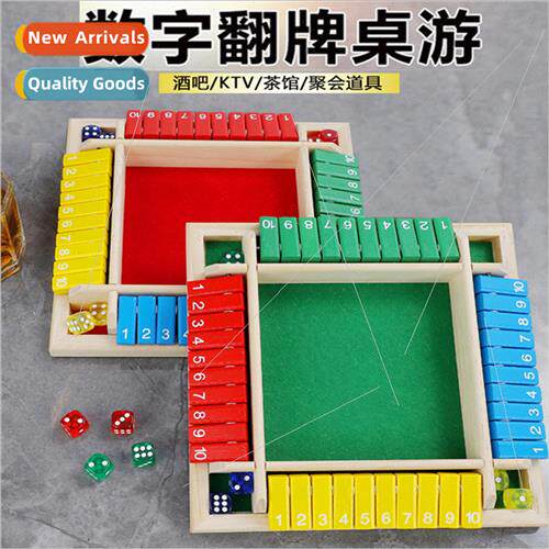 Four de Flip Cards Game Colorful Numbers Game Toys Children