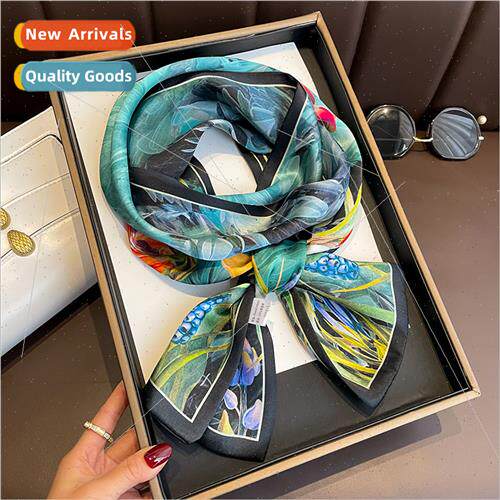 Spring summer national lotus double-layer high-grade Mulberr