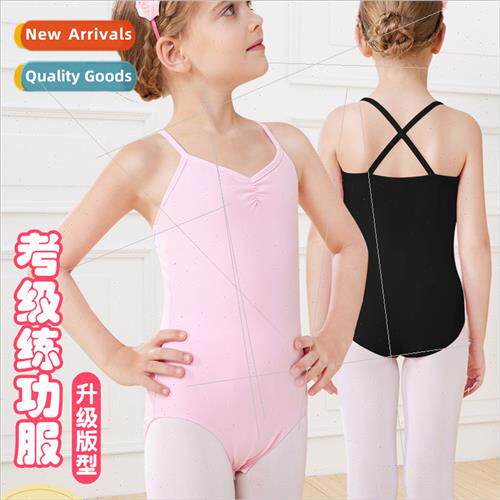 Childrens dance wear female summer halter practice clothes g