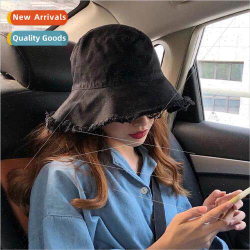 Fisherman hat solid colour burlap bucket hat summer outdoor
