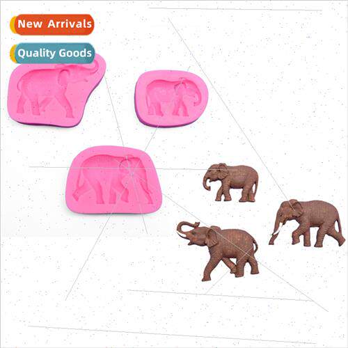 DIY Baking Tools Elephant Moulds Flip Chocolate Cookie Desse