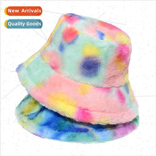Men women fashion imation rabb plush fashion nd basin cap wa