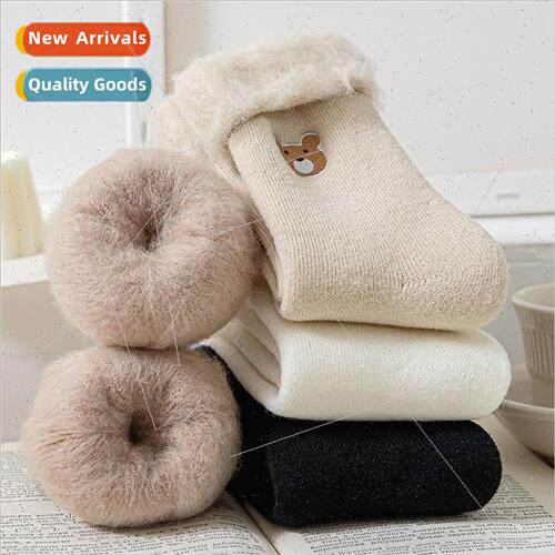 Thick socks women mid-calf socks fall winter wool socks thic