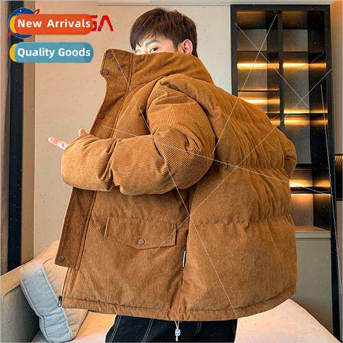 cotton jacket men winter tide thickened hundred warm down co