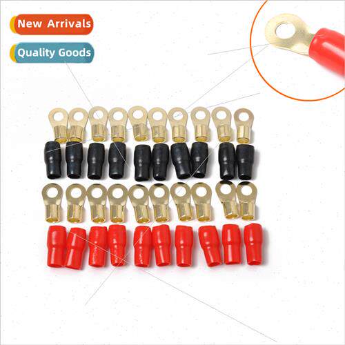 Car Audio Modification Round Brass Terminal Block 4GA Set