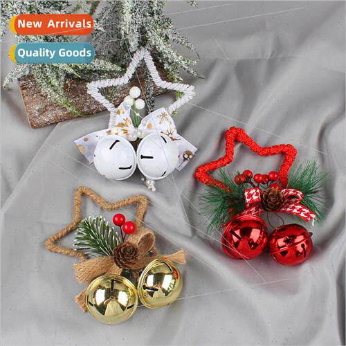 Christmas pentagram bells accessories pendant diy Christmas
