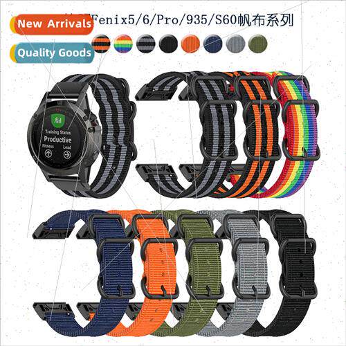 Replacement canvas nylon strap适用fenix 7/5/6 pro/935/Instin