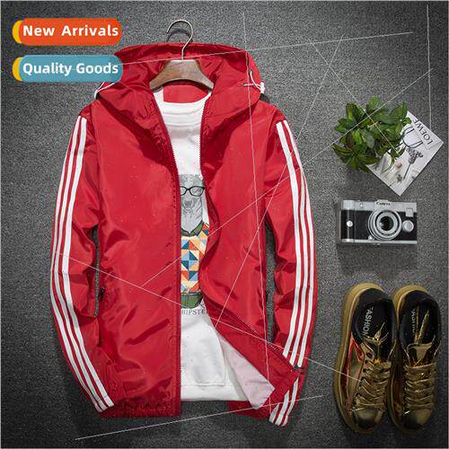 Jacket male spring fall 2018 new Korea  nd casual hooded tee