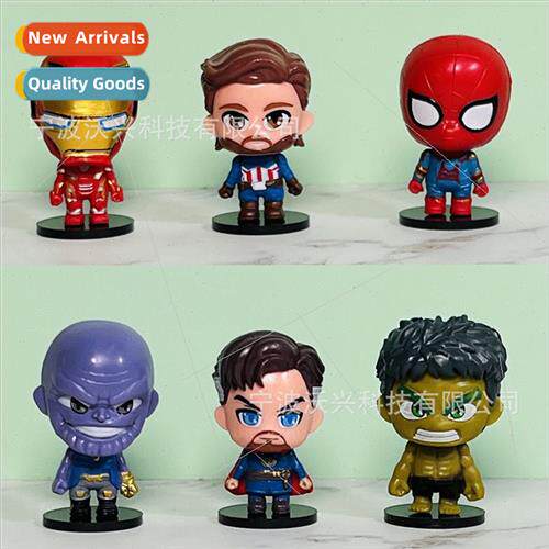 Avengers Cake Ornament League Superhero Figures 6 Team Ameri