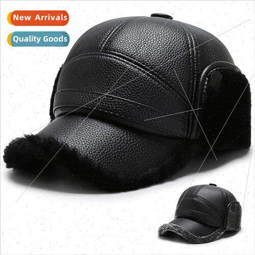 Baseball cap middle-aged hat men dad ear protection cap wint