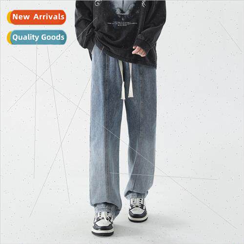 Jeans mopping pants men spring summer retro men pants tide H