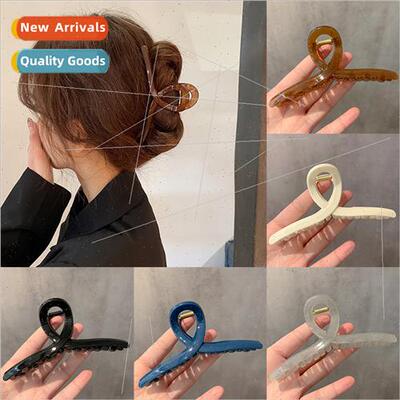 Korea candy color big grab clip ponytail hair clip headdress