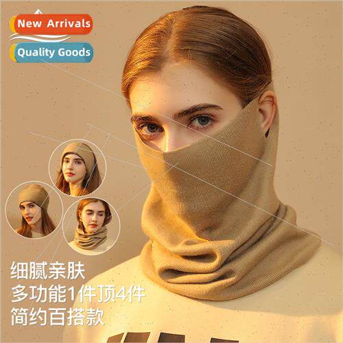 Winter scarf hat dual-use female multifunctional windprocold