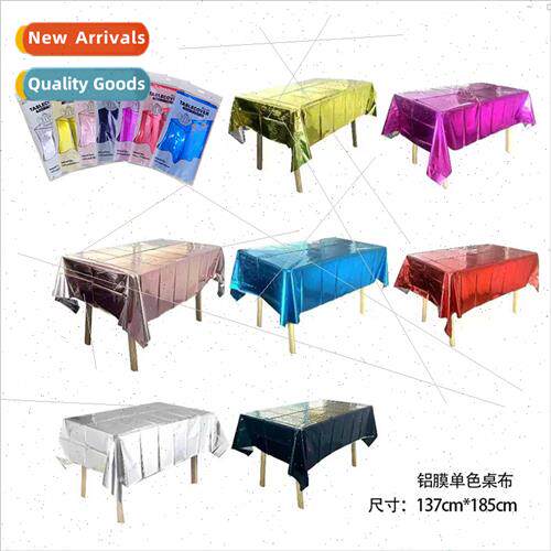 Aluminium film tablecloth light plate glossy disposable gold