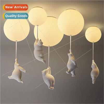 Children room bedroom light creative bear cartoon girls room