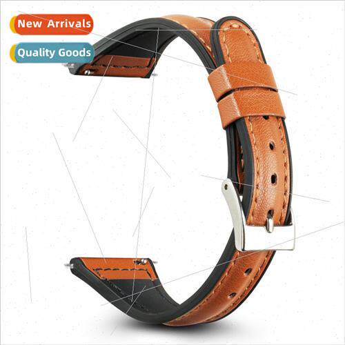 适用ticwatch generation silicone paste leather strap ticwatc