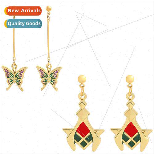 Game original God around Dixie Yakawi earrings anime seconda