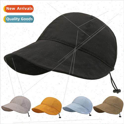 New solid color quick-drying elastic sun hat children summer