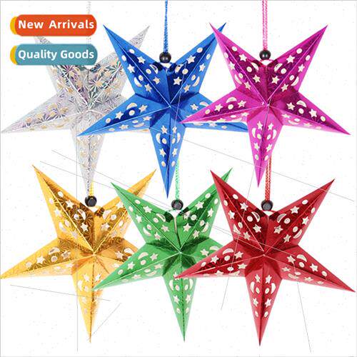 U.S. Independence Day decorative paper stars pentagram penda