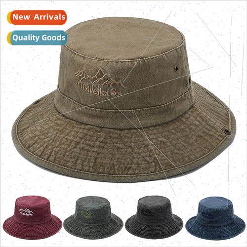Fashion simple washed cowboy fisherman hat children personal