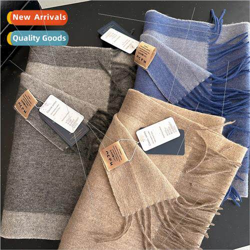 Classic 100% Australian b colorblocking wool scarf men women