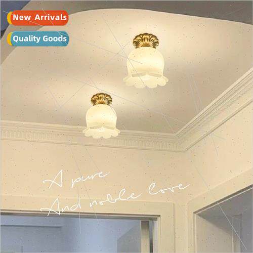 Full copper bell orchid flower aisle ceiling light American