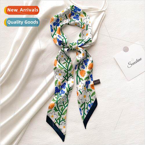 2021 new imation silk floral print fashion fluttering belt c