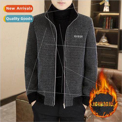 Men tweed jacket big size imation sable thickened jacket sta