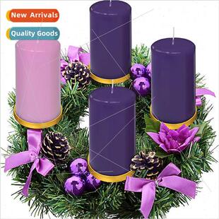 Saffron Christmas Wreath Christmas Ornament Christmas Candle