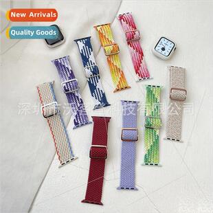eight apple 适用Apple woven buckle strap watch8
