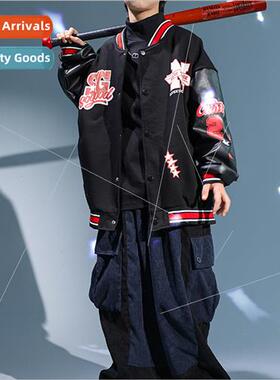 Childrens Set Dance  Clothes Boys Loose Hiphop  Jacket Perma
