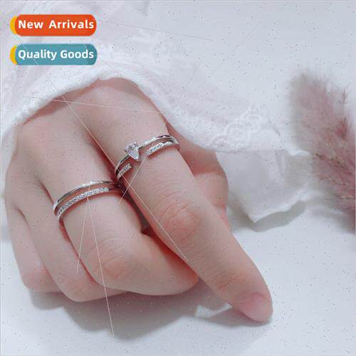 Water drop zirconia open index finger ring female fashion ri