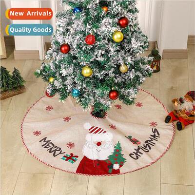 New Christmas supplies decoration imation linen printing sno