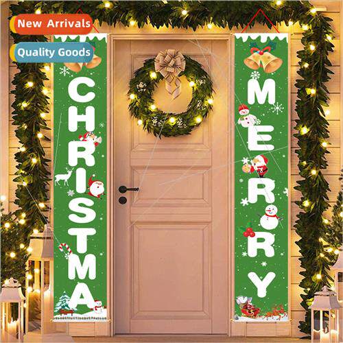 Christmas decorations door curtains door hanging scene layou