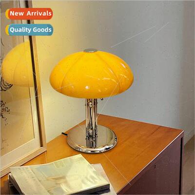 Scandinavian bedroom table lamp simple creative mushroom lam