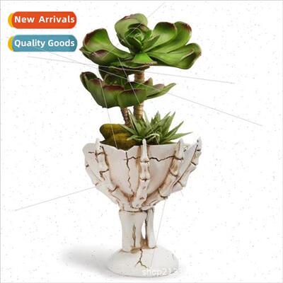 Skeleton ghost hclaw succulent pots flower pots snacks fru t