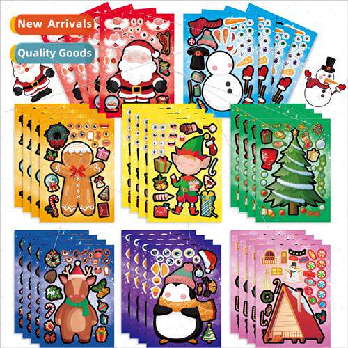 CM2306014 children cute cartoon Santa Claus DIY snowman puzz