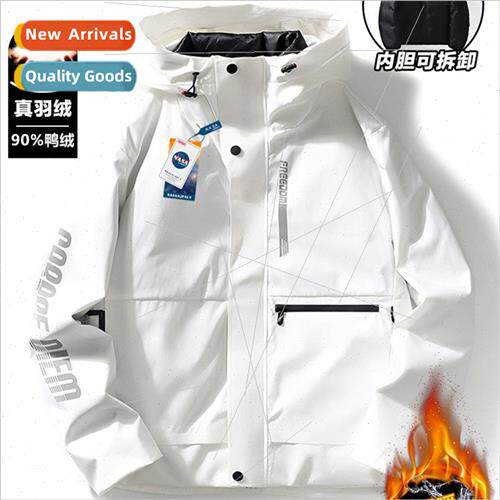 outdoor 3-in-1 down jacket down jacket men winter light warm