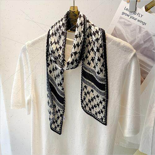 2022 Korea  bird nest silk scarf female retro fashion necker