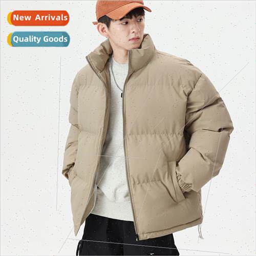Men 2023 winter new stand-up collar cotton jacket men loose