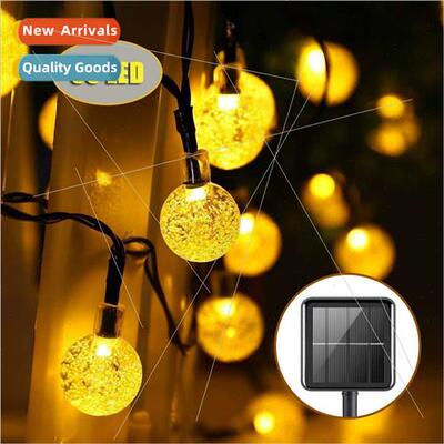 led solar bubble ball light string crystal bubble ball outdo