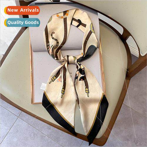 Spring Autumn new thin narrow long silk scarf female Korea
