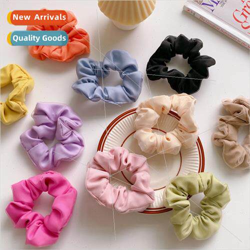 Korea  ins temperament cloth hair circle tie ponytail hair r